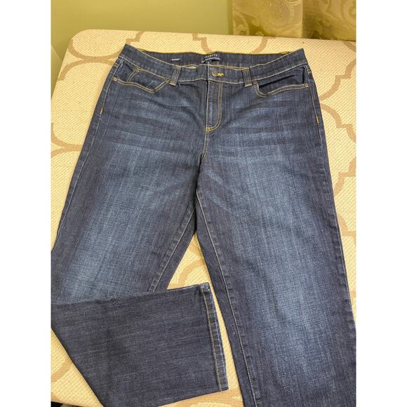 Talbots Simply Flattering 5-pocket Boyfriend Dark wash blue jeans, size 14 - Picture 10 of 12
